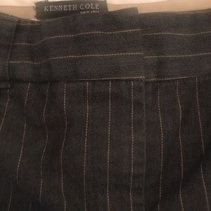 Kenneth Cole Pinstripe Ankle Crop Pants
